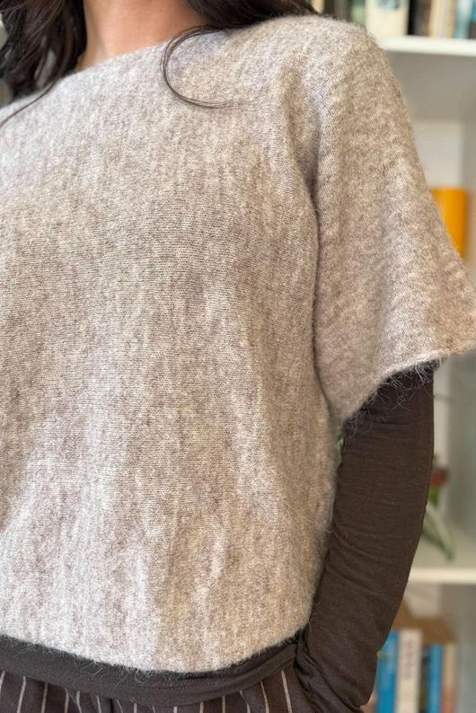 Clemmie Box Knit Earth Marl